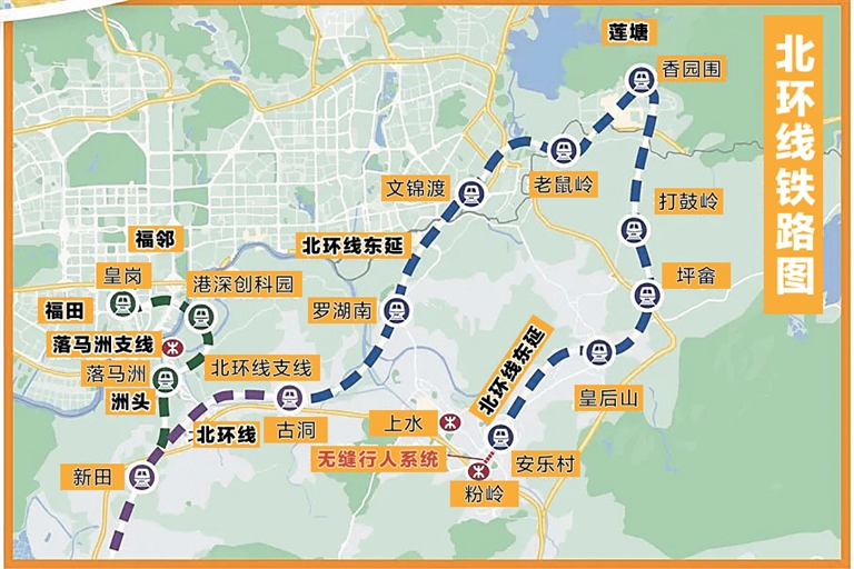 北环线铁路图。